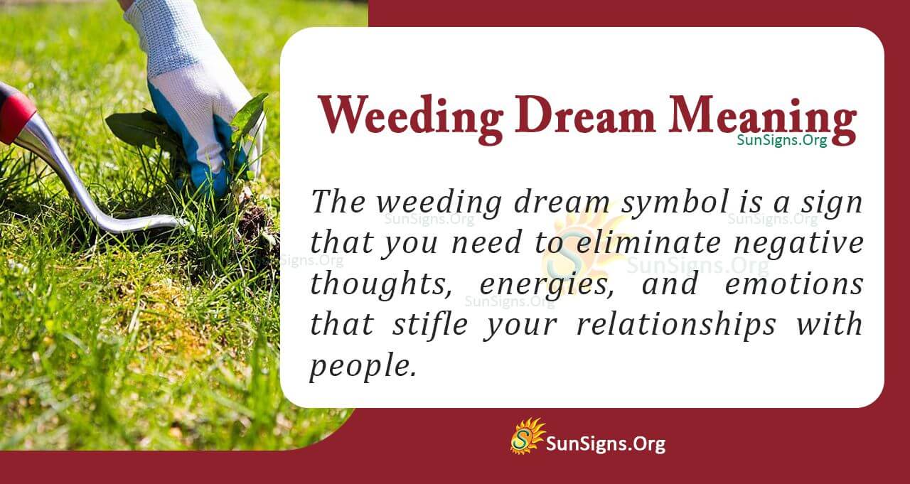 Exploring the Meaning of a Weeding Dream: Signs of Prosperity and Healing