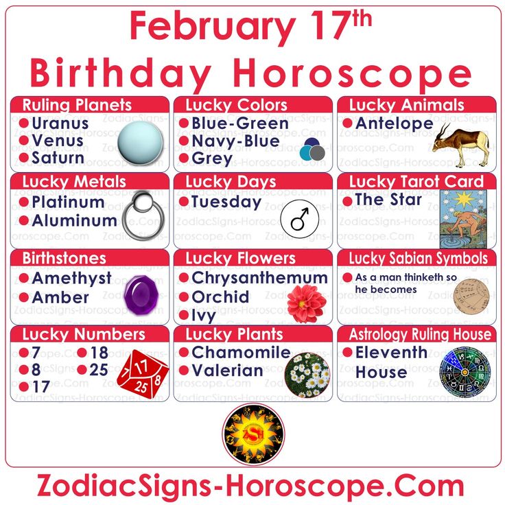 february 17 birthday horoscope