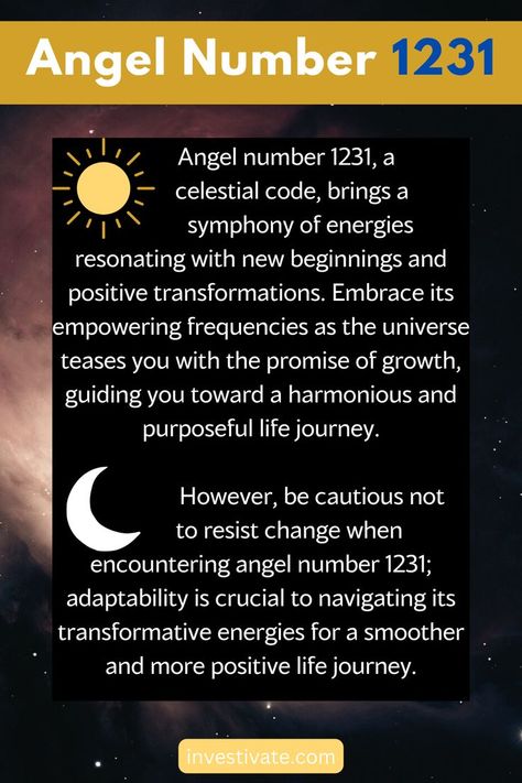 1231 Angel Number: A Powerful Message for Manifestation, Growth, and Transformation