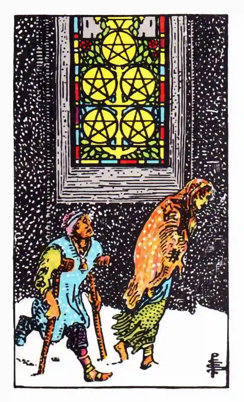 What Does the Five of Pentacles Tarot Card Mean? Insights on Financial Struggles and Emotional Healing