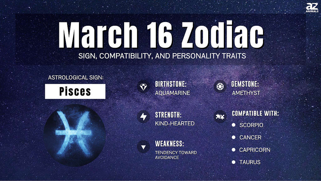 What Your March 16 Birthday Horoscope Says About Your Pisces Zodiac Sign