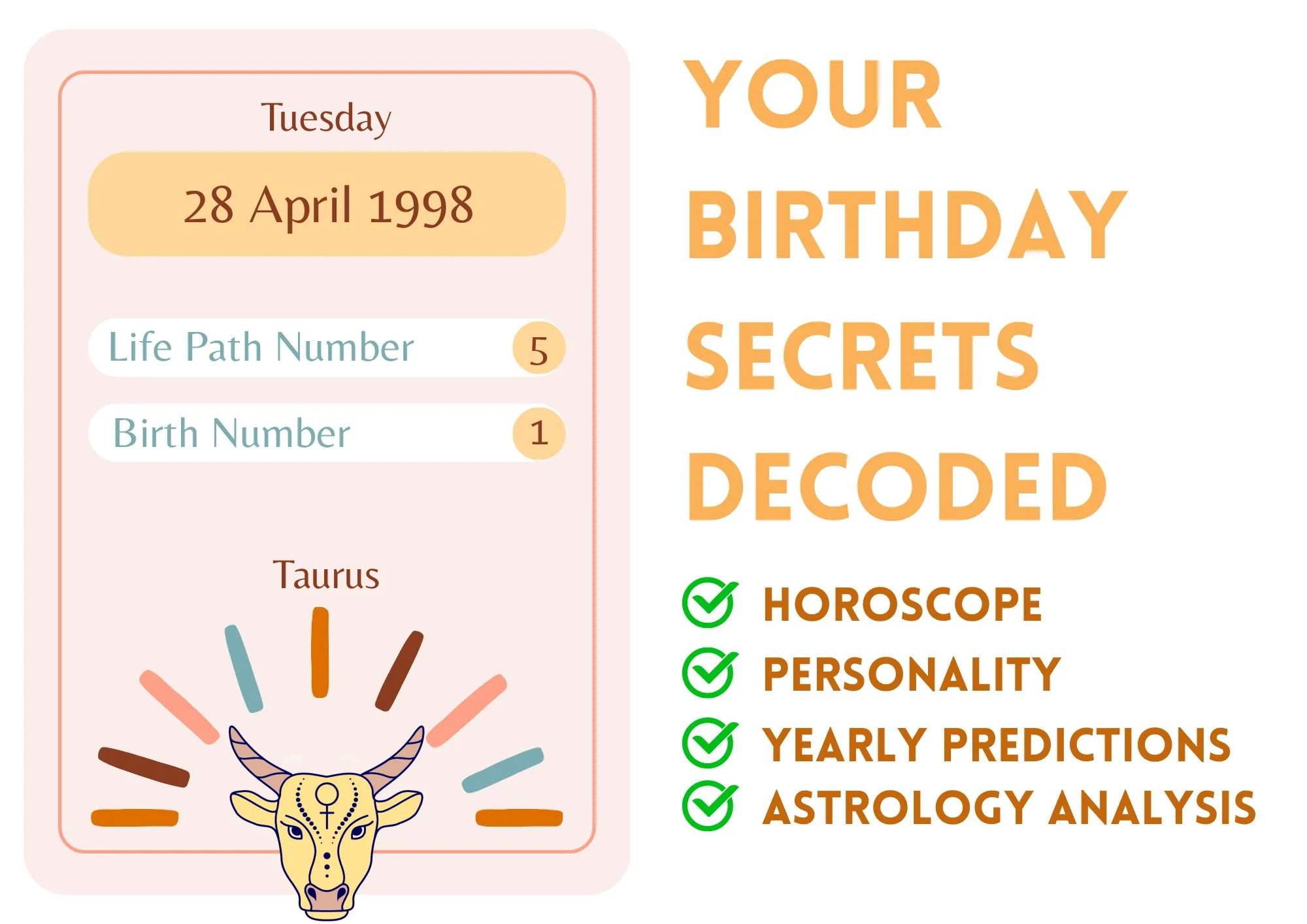 April 28 Birthday Horoscope: Personality Traits and Taurus Zodiac Insights