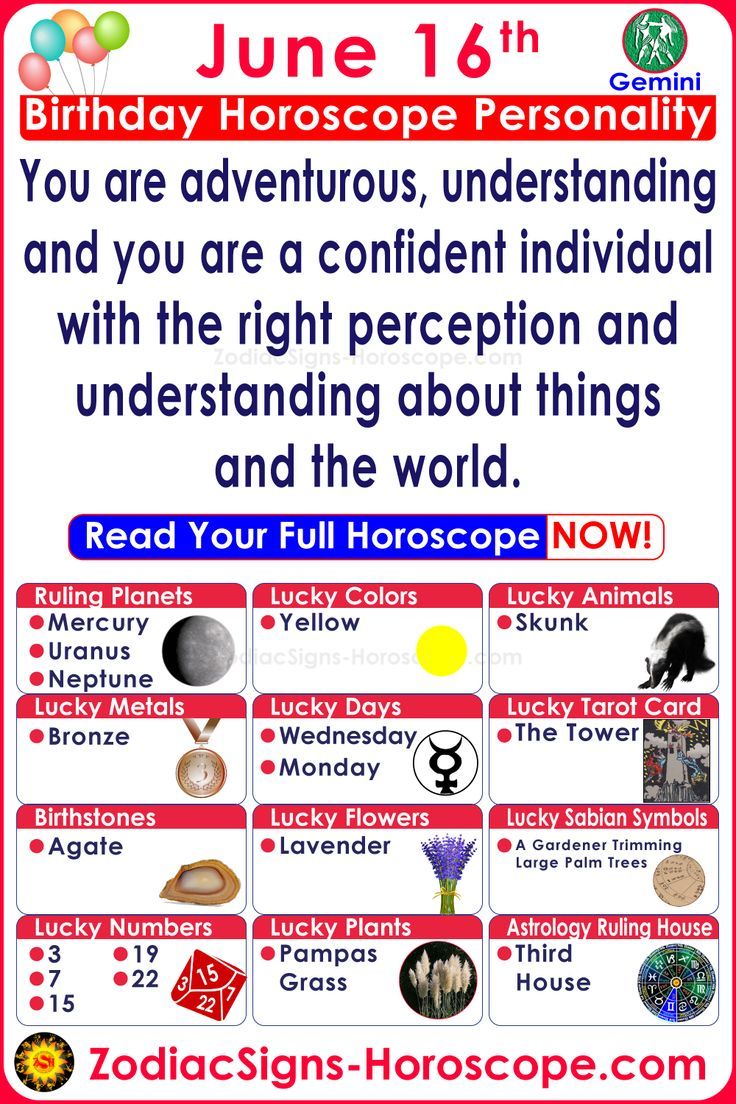 Horoscope for June 16 Birthday: What Your Zodiac Says