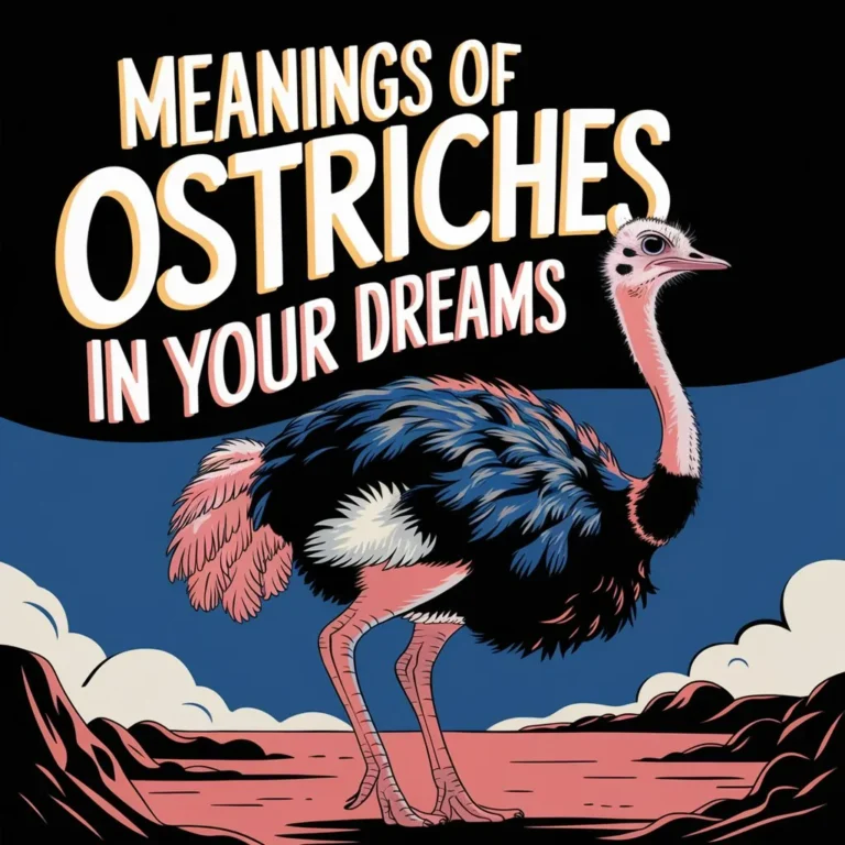 Dreaming of ostriches? Uncover the dream meaning now!