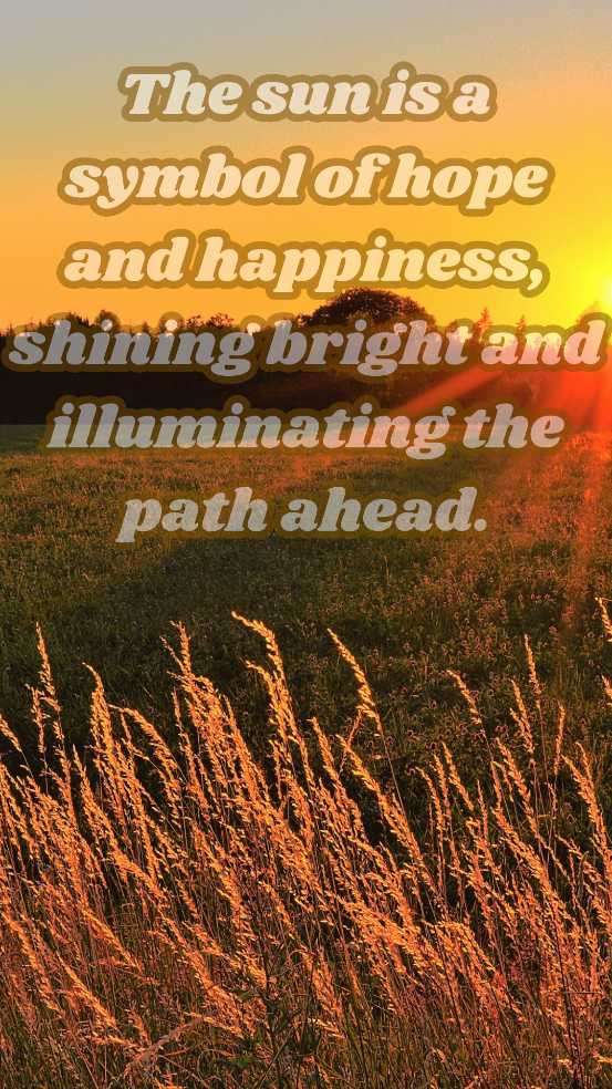 The Suns Advice: Shine Bright and Follow Your Path