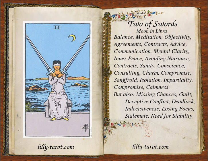 Two of swords as feelings for a person (Discover hidden meanings)