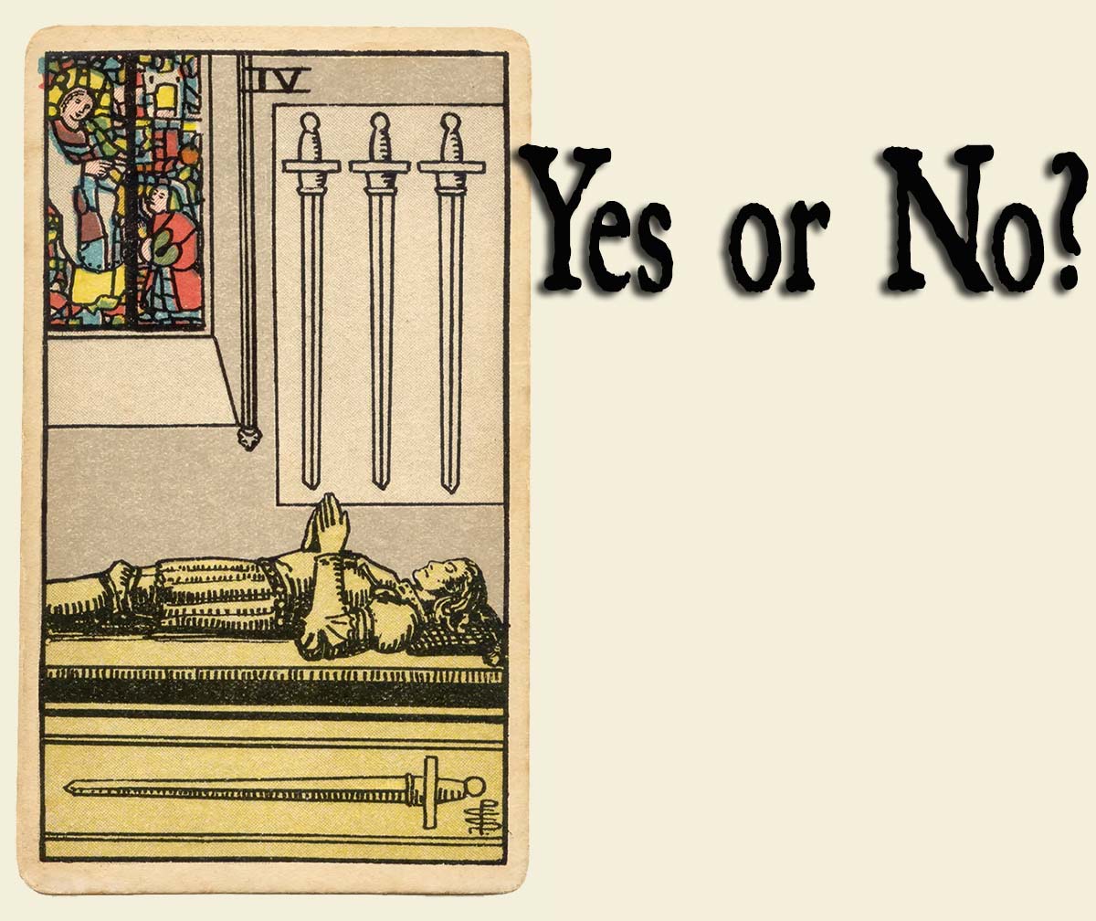 Quick Tarot: Does 4 of Swords Mean Yes or No?