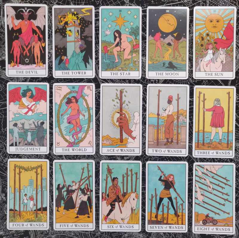 Modern Witch Tarot Deck: Guidebook and Card Meanings